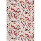 Evoke Ivory/Red 5 ft. x 8 ft. Area Rug