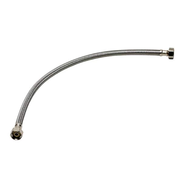 Fluidmaster 1/2 in. F.I.P. x 1/2 in. F.I.P. x 20 in. L Braided Stainless Steel Faucet Connector