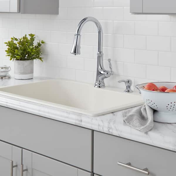 Touchless LED Single-Handle Pull-Down Sprayer Kitchen Faucet with Soap Dispenser in Polished Chrome