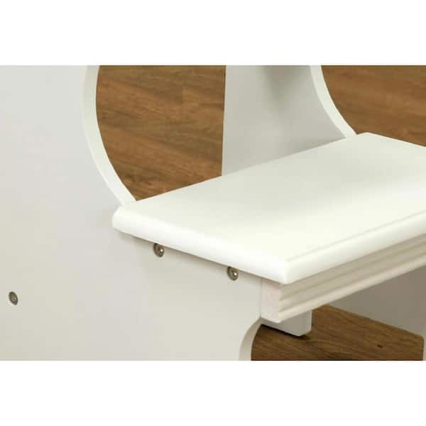 Homecraft Furniture White 2-Step Stool SS52WH - The Home Depot
