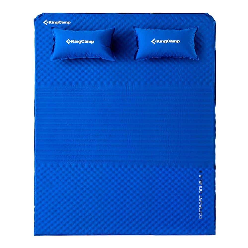 KingCamp Blue Polyester 78 in. L Inflatable Sleeping Mat Pad with