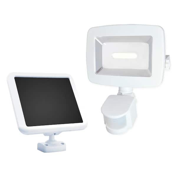 Sunforce Solar 180-Degree White Motion Activated Outdoor COB Integrated LED Area Light