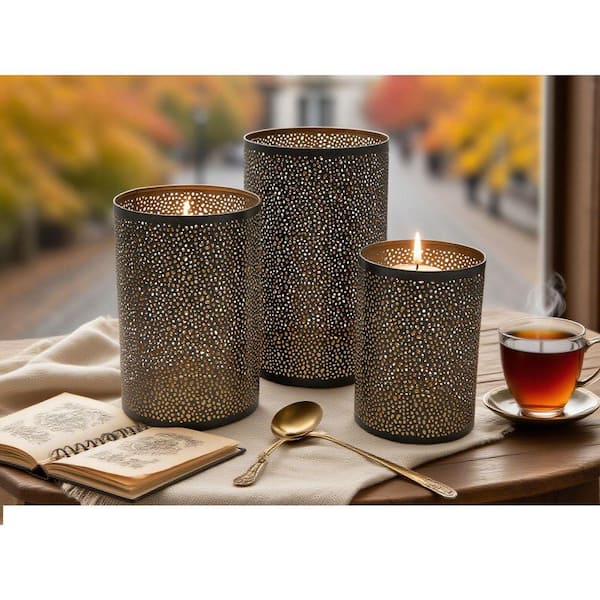 ECOCHIC SPACES INC Global-Inspired Bronze and Gold Iron Pierced