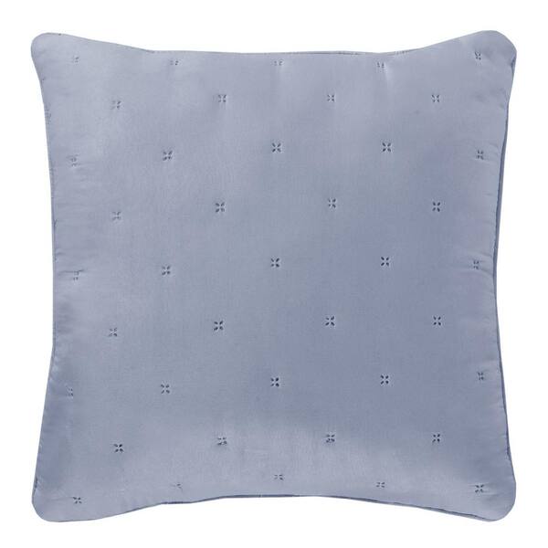 Vito White Polyester 18x18 Square Decorative Throw Pillow