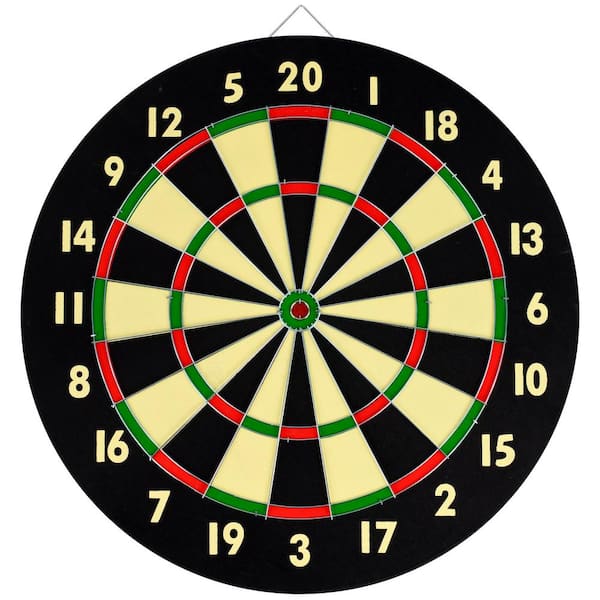 Dartboard Cabinet LED Lights Wall Mounted Game Room Party Activity Family Fun 