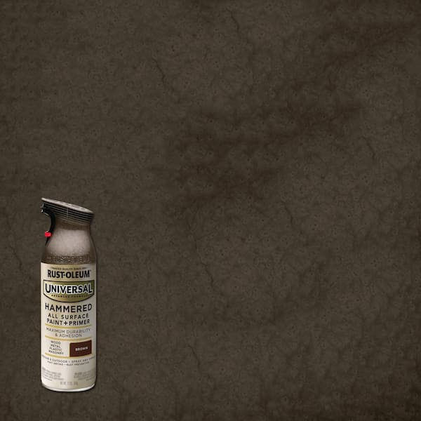 Rust Oleum Universal 11 Oz All Surface Hammered Brown Spray Paint And Primer In One 342490 The Home Depot - Rustoleum Hammered Paint Color