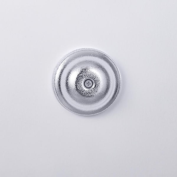 4 in. Plastic Bell Cleanout Cover Plate in Chrome