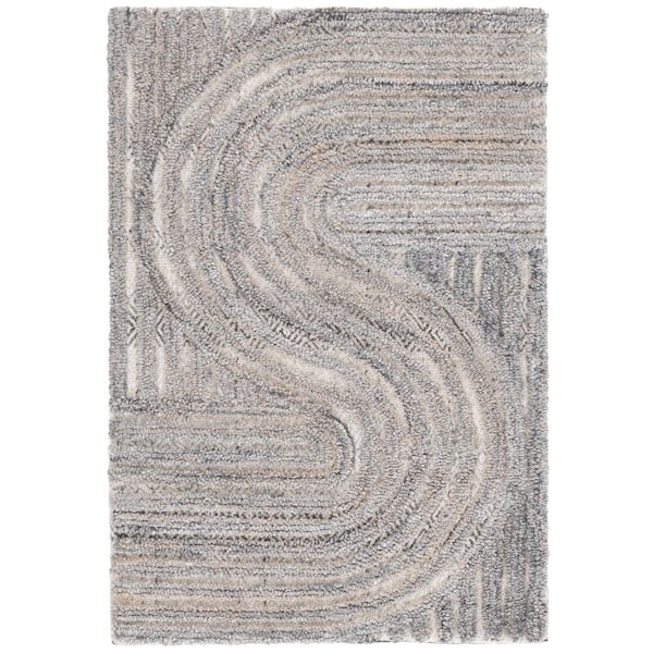 Southampton 2 ft. x 3 ft. Beige Meander Striped Area Rug