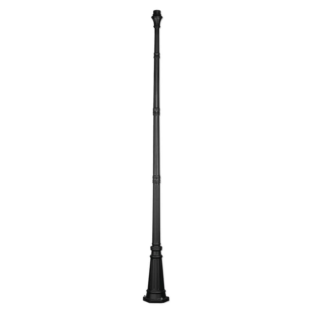 Livex Lighting Outdoor Cast Aluminum 114.5 in. Textured Black Outdoor Lamp Post