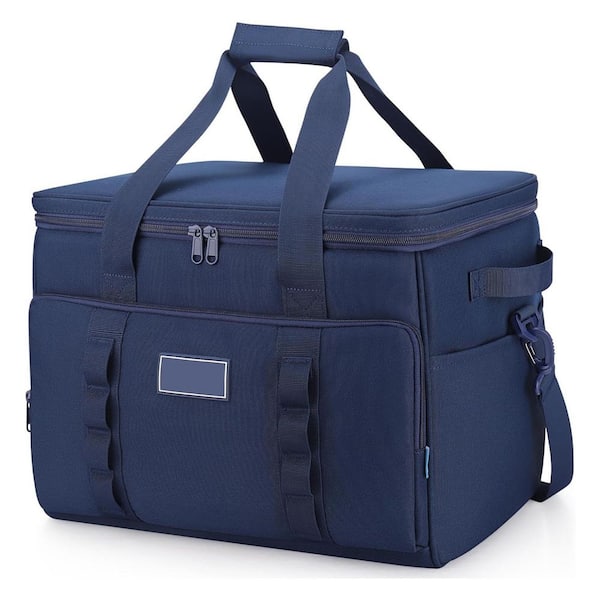 38 qt. Leak-Proof Insulated Soft-Side Cooler Chest with Multi-Pocket Design for Travel, Camping, Beach, Grocery