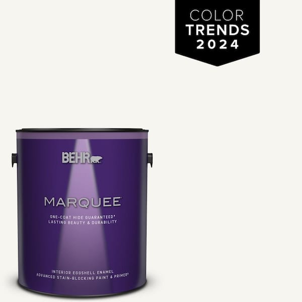 BEHR MARQUEE 1 gal. Designer Collection #DC-001 Whipped Cream Eggshell Enamel Interior Paint & Primer