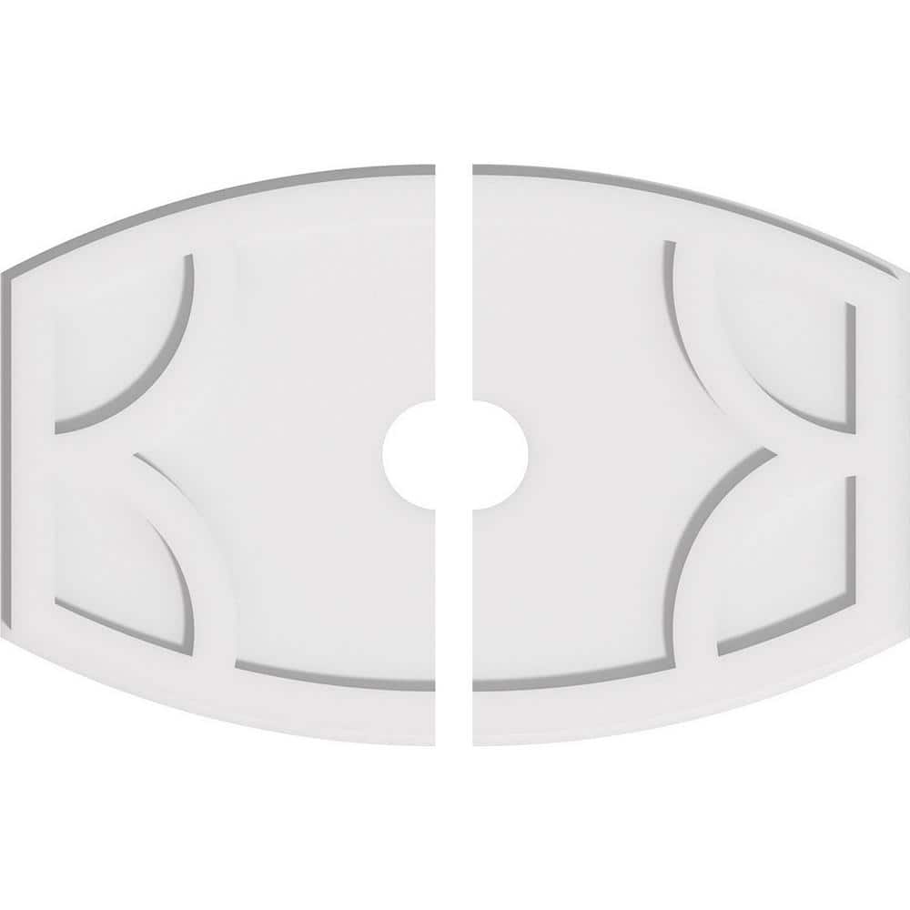 24 in. W x 16 in. H x 3 in. ID x 1 in. P Kailey Architectural Grade PVC Contemporary Ceiling Medallion (2-Piece) price history on PriceWatchPro
