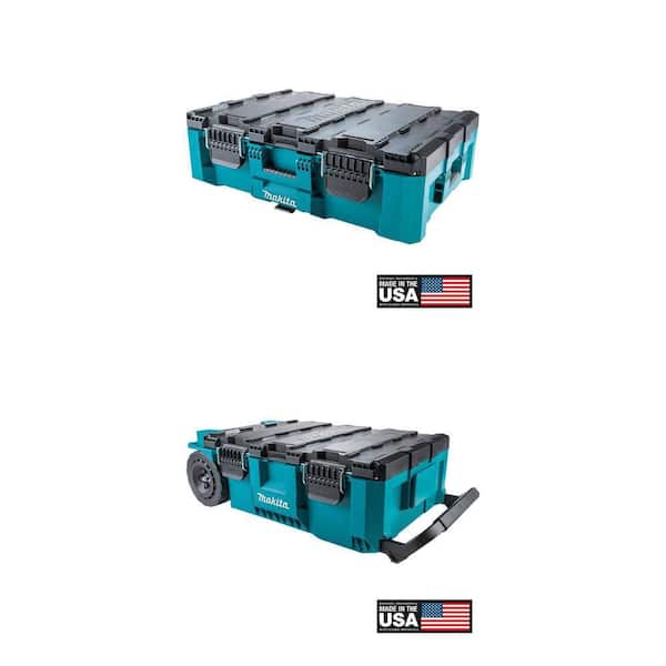 MAKTRAK Large Tool Box and MAKTRAK Rolling Tool Chest Combo