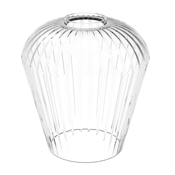 Emeritpro 5 in. 1 in. Clear Bell  Glass Pendant Shade and Vanity Shade(3-Pack)