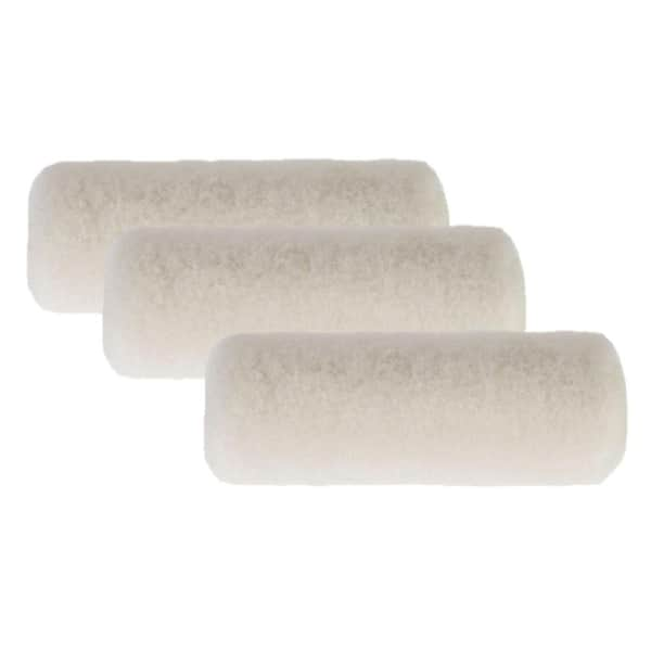 9 in. x 1/2 in. High-Density Pro 50/50 Polyester/Wool Fabric Roller Cover (3-Pack)