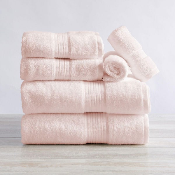 Pink Soft Cotton Classic 6 Piece Towel Set