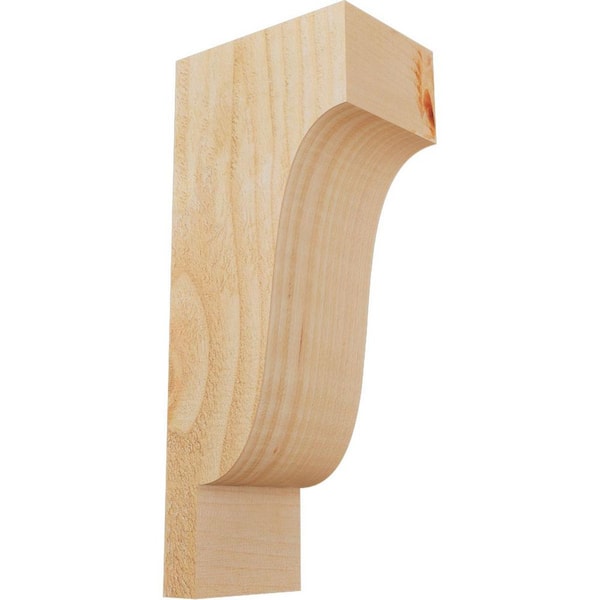 4 in. x 6 in. x 14 in. Douglas Fir Newport Rough Sawn Corbel