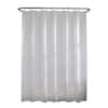 Glacier Bay PEVA 70 in. W x 72 in. L White Shower Curtain Liner 71122 ...