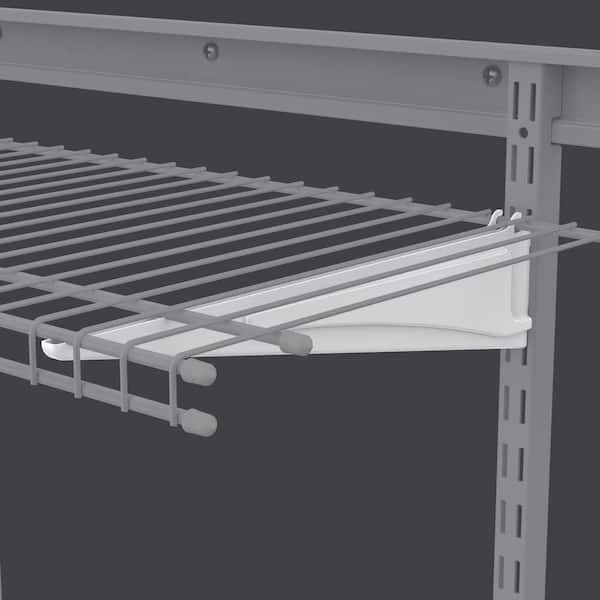 ShelfTrack 12 in. x .5 in. White Shelf Bracket (20 Pieces)