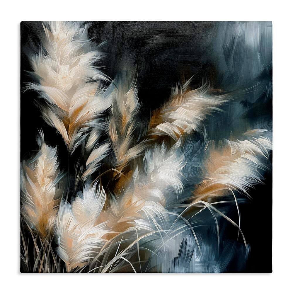 Feathery Windblown Wheat by Raymond Powers Unframed Nature Graphic Art Print 36 in. x 36 in. price history on PriceWatchPro