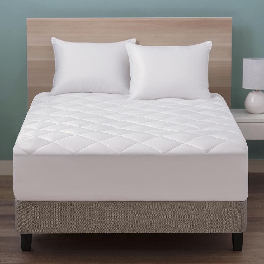 Queen Quilted Down Alternative Hypoallergenic Waterproof Mattress Pad  MattressPad-Queen - The Home Depot