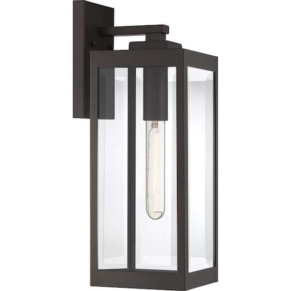 Quoizel Westover 1-Light Western Bronze Outdoor Wall Lantern Sconce