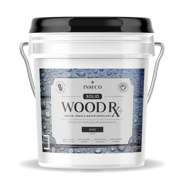 Solid WoodRx PLUS 5 Gal. Enigma Black Exterior Wood Stain and Sealer