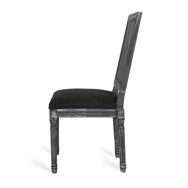 Gray Upholstered Dining Side Chair Set, Black Upholstered Dining Chairs Set Of 6