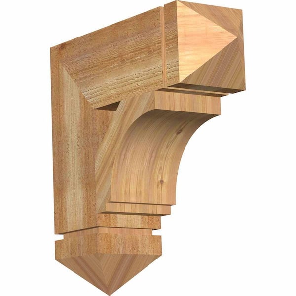 Ekena Millwork 6 in. x 20 in. x 20 in. Western Red Cedar Imperial Arts and Crafts Rough Sawn