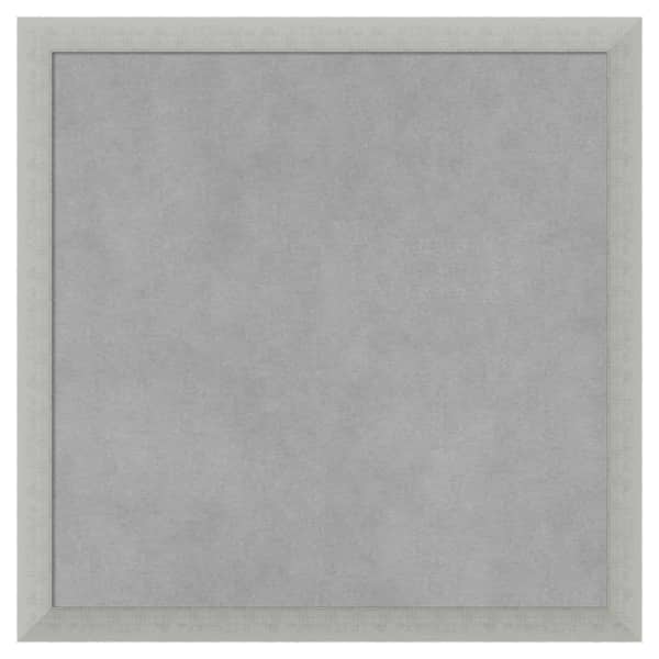 Amanti Art Silver Leaf 18 in. x 18 in Framed Magnetic Board