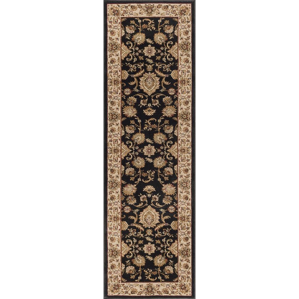 Santa Fe Ebony Carpet Rug Runner Mat, 50 x 31