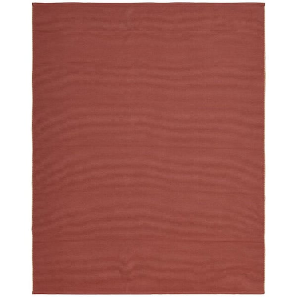 8 ft. x 10 ft. Red, Tan Abstract Area Rug