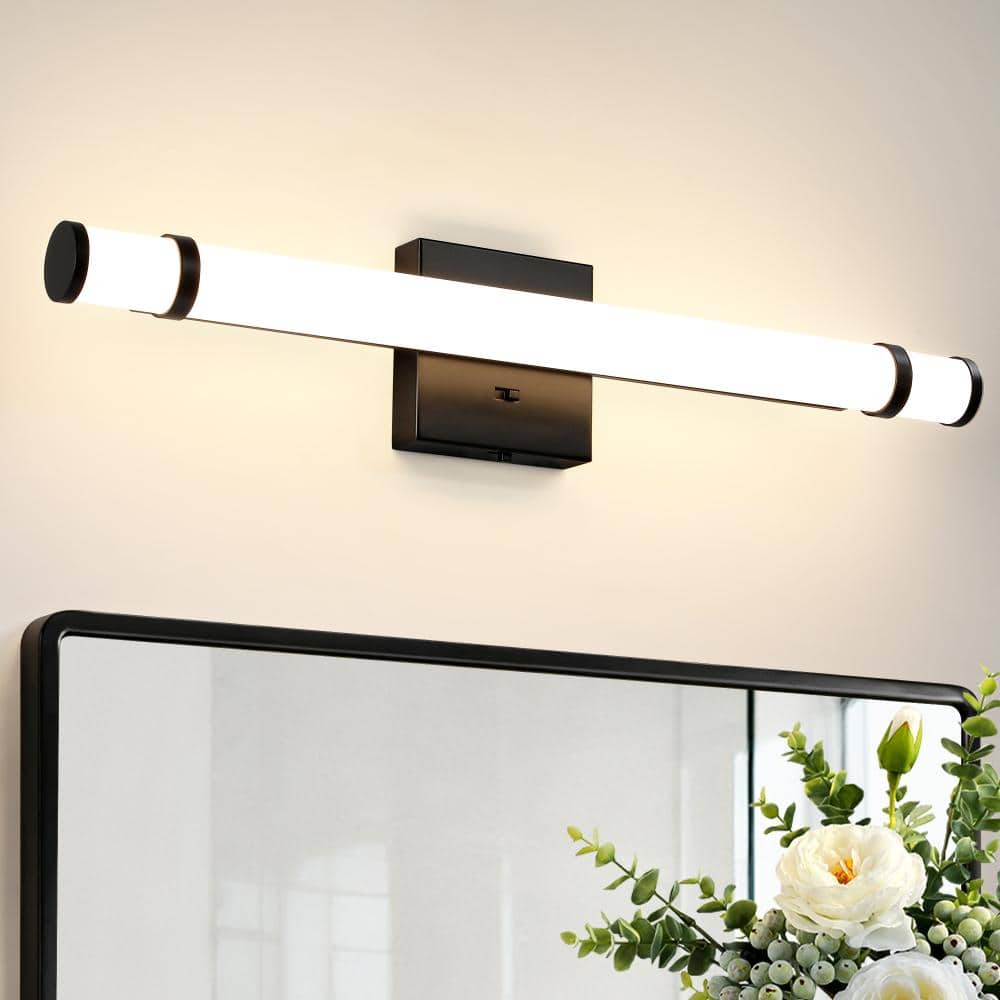 23 In. 1-Light Modern Black Dimmable LED Bathroom Vanity Light, 5CCT Selectable (2800K-6000K) price history on PriceWatchPro