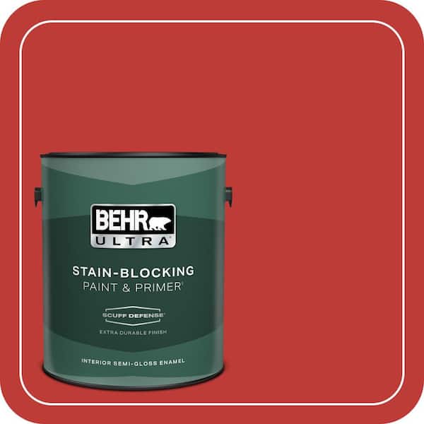 BEHR ULTRA 1 gal. #P150-7 Flirt Alert Extra Durable Semi-Gloss Enamel Interior Paint & Primer