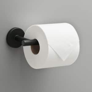 Lyndall Wall Mount Single Post Toilet Paper Holder Bath Hardware Accessory in Matte Black