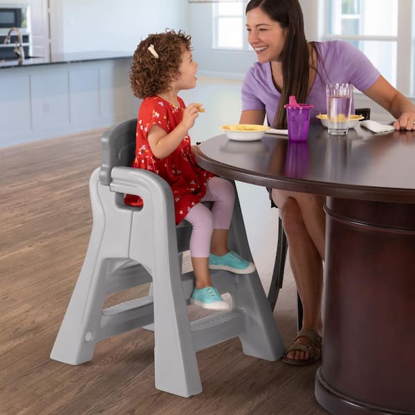 Gray Booster Kids Dining Chair