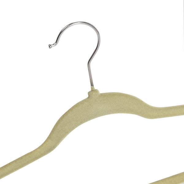 Honey-Can-Do Beige Plastic Flocked Suit Hangers 50-Pack HNG-09476 - The  Home Depot