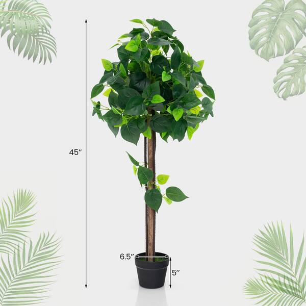 Hydrangea4936　0419 ANGELES HOME 45 in. Artificial Hydrangea Tree in Pot, Indoor