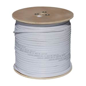 1000 ft. RG59 Closed Circuit TV Coaxial Cable with 18/2 Power and 24/2 Data - White