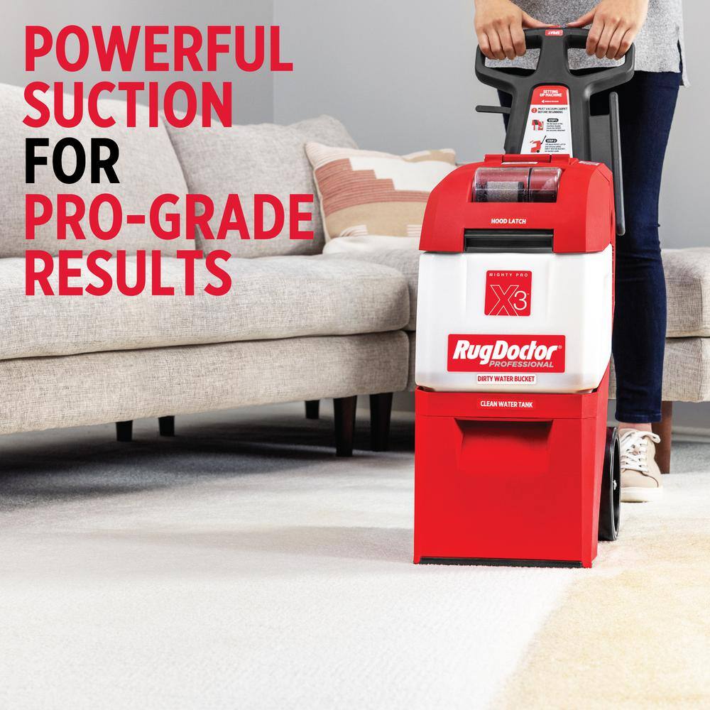 Rug Doctor Red Commercial Carpet Cleaner with Pet Solution