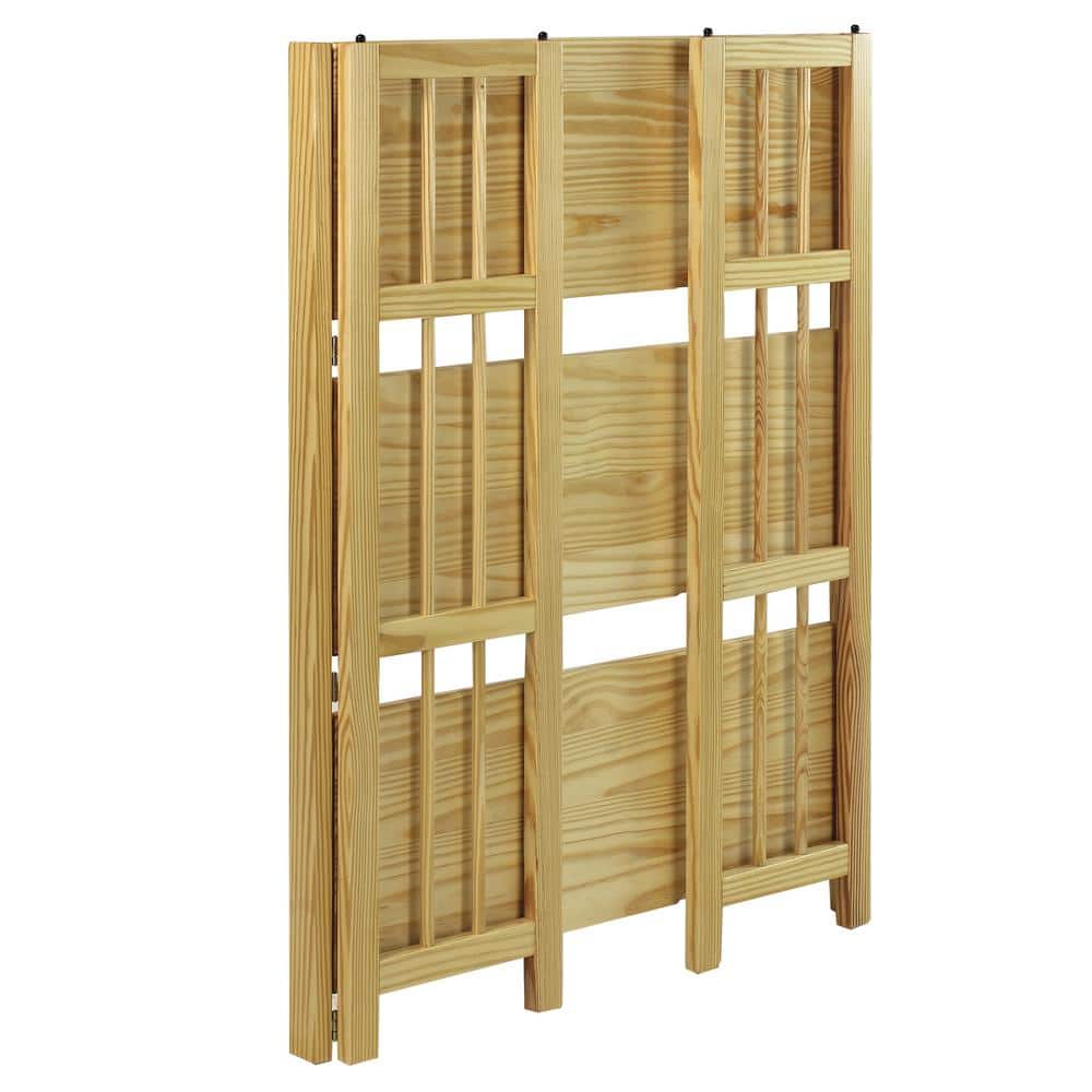 Mission Casual Natural Pine 3-Tier Stackable Bookcase
