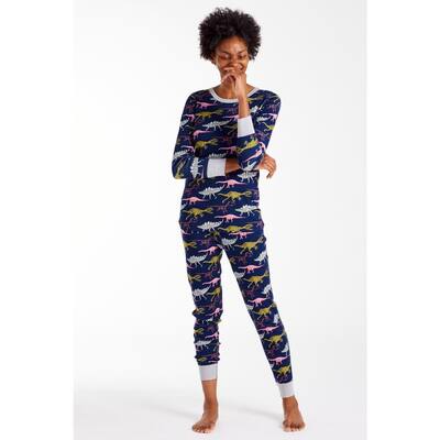 Family Snug-Fit Company Organic Cotton™ Women's Pajama Set in Dino