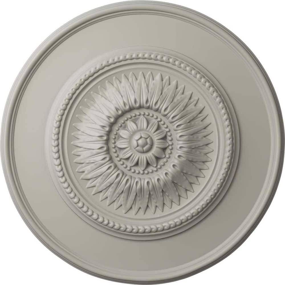 23-1/2 in. x 2-3/4 in. Floral Urethane Ceiling Medallion, Pot of Cream price history on PriceWatchPro