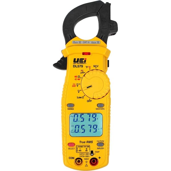 UEi Test Instruments DL579 600A Dual Display TRMS-Clamp w/Temp/Capacitance