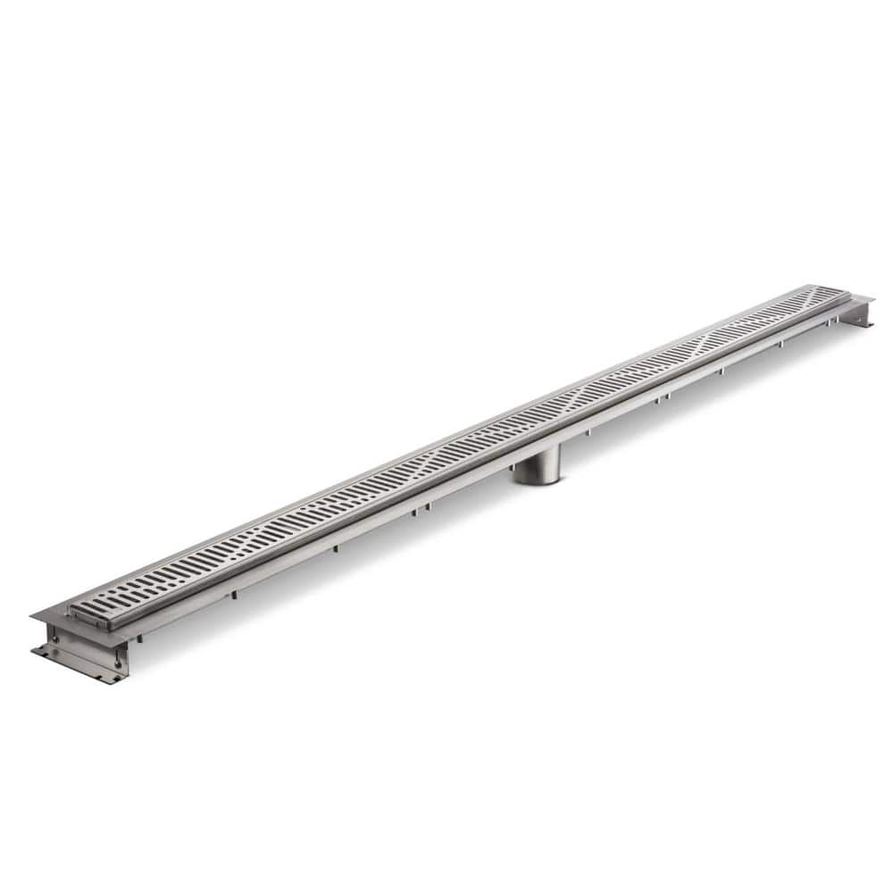 600mm Zipper Style Stainless Steel 304 Linear Shower Drain, Vertical Drain,  Floor Waste, Long floor drain