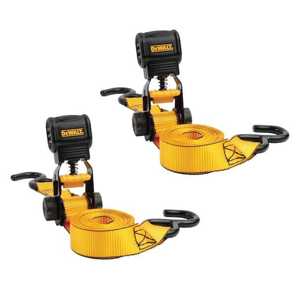 1.0 in. x 12 ft. Ratchet Tie-Down Straps 1500 lbs. Break Strength (2-Pack)