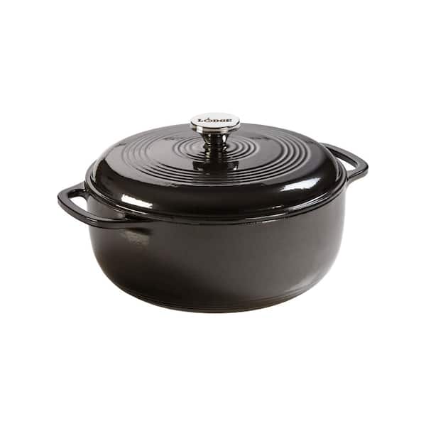 6 Quart Enameled Dutch Oven with Lid, P&P CHEF 6 Qt Cast Iron Dutch Oven  Pot, Enamel Round Dutch Oven Cooking Stock Pot for Braising, Stewing