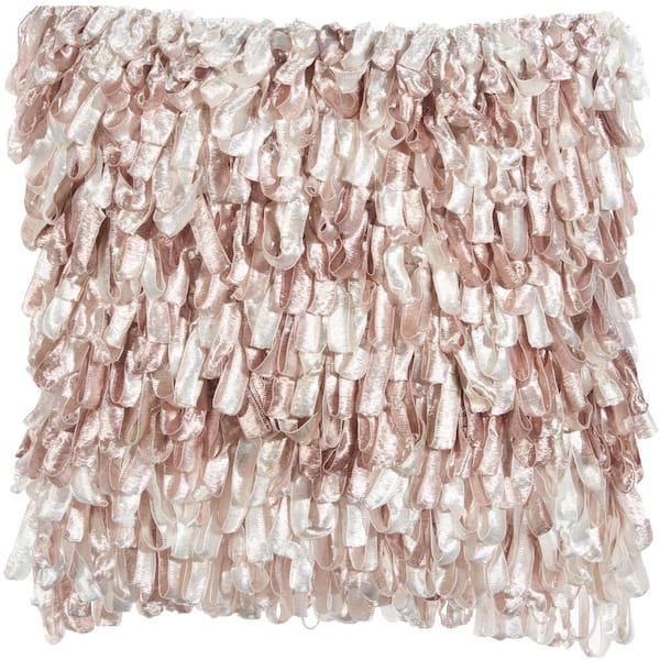Mina Victory Lifestyles Blush 20 in. x 20 in. Throw Pillow