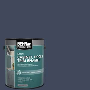 1 gal. #S530-7 Dark Navy Satin Enamel Interior/Exterior Cabinet, Door & Trim Paint