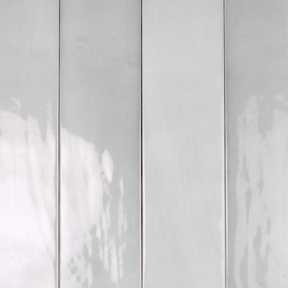 Gray Glossy Ceramic Subway Tile for Walls and Floors
